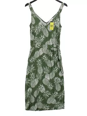 Warehouse Women's Midi Dress UK 8 Green Viscose With Elastane A-Line • £9.90