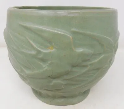 McCoy Pottery Flying Swallows Jardiniere Planter 7  T X 8.25 W Antique 1920s/30s • $74.50