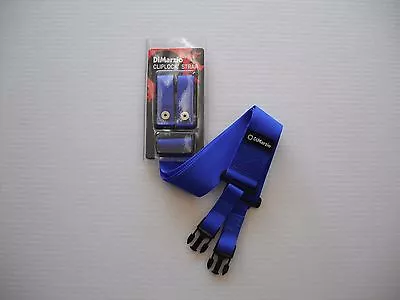 $26 • Buy Dimarzio Short Nylon Cliplock Strap 2 Inch Wide Blue Short Dd2200s