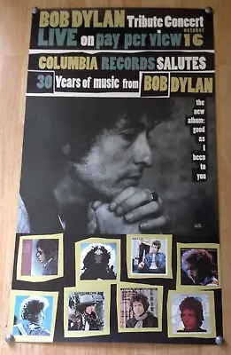 $15.99 • Buy Bob Dylan Columbia Records Promo Poster For Tribute Concert 1992  24  X 42 