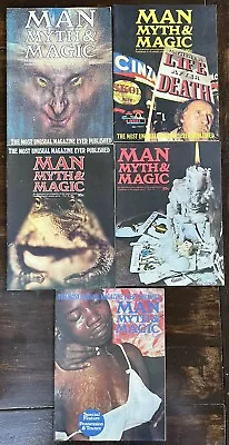 Man Myth & Magic Magazine # 1-5. The Most Unusual Magazine Ever Published 1970’s • £44.35