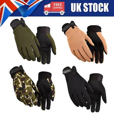 Mens Thermal Gloves Winter Weather Full Finger Gloves For Hunting Cycling • £6.59
