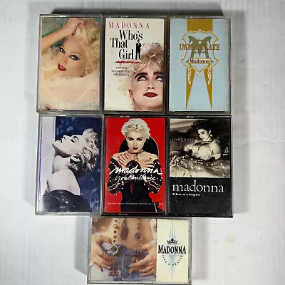 Madonna - Lot Of 7 Cassettes Like A Prayer True Blue • $40