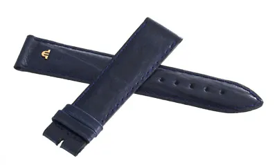 Maurice Lacroix 20mm X 18mm Blue Leather Watch Band Strap  • $99