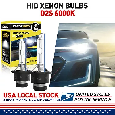 2X D2S 35W HID Xenon Replacement Low/High Beam Headlight Lamp Bulbs White 6000k • $17.49