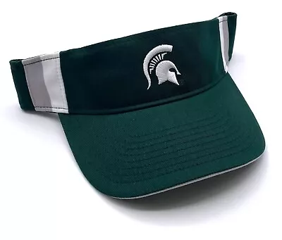 Michigan State Spartans Striped Visor Hat Mvp Authentic Ncaa Football Team New • $21.99