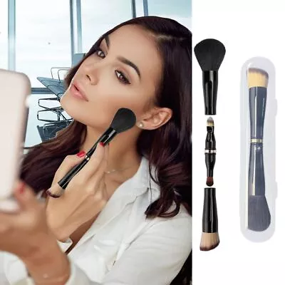 Double Ended For Liquid 4 In 1 Travel Makeup Brushes Makeup Brush Set With Case • $14.03