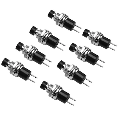 10Pcs PBS-110 Round Mini Lockless Momentary Auto Reset Push Button Switch • $9.39