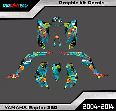 Yamaha Raptor 350 2004 To 2014 Graphic Kit  Decal Raptor 350 Stickers ATV • $160