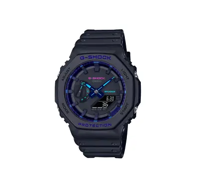 Casio G-Shock Analog Digital Shock Resistant Black Men's Watch GA2100VB-1A • $98.99