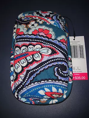 VERA BRADLEY DOUBLE EYE GLASS CASE In The PRETTY  HAYMARKET PAISLEY JEWEL  NWT! • $17.99