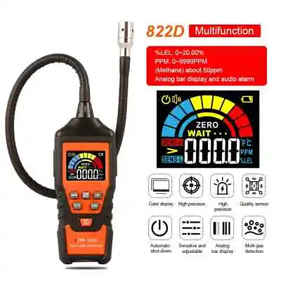 9999PPM Gas Analyzer Leak Detector Meter Combustible Flammable Tester Analyzer  • $29.45