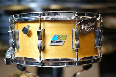 Vintage 1970s Ludwig 6.5x14   Rock Concert Maple Snare Drum • $499.99