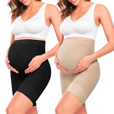 £14.79 • Buy Womens Seamless Maternity Shapewear Pregnancy Underwear Belly Support Panties UK