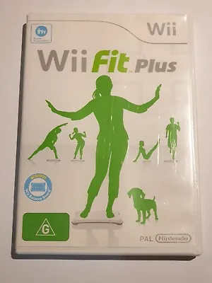 Wii Fit Plus - Nintendo Game Disc - Complete With Manual PAL • $5