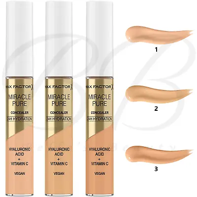 MAX FACTOR Miracle Pure 24Hr Hydration Vegan Hyaluronic Acid Longwear Concealer • £7.95