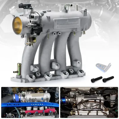 70mm Throttle Body Intake Manifold For Honda D-Series D16Z6 D15A2 D15Z1 D16A6 • $173.90