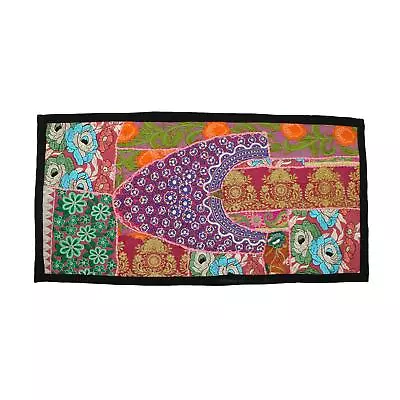 Vintage Embroidered Patchwork Indian Bedroom Bohemian Tapestry Wall Hanging Aq • $19.99