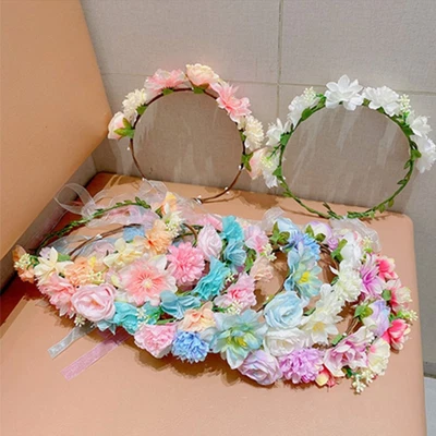 £5.39 • Buy Children Flower Crown Party Hair Accessories Kids Sweet Headbands Headdress