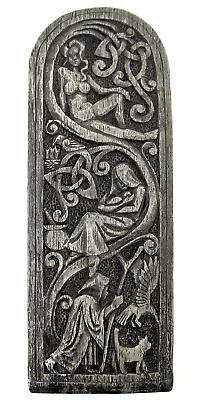 Maid Mother Crone Wall Plaque - Wood Finish Dryad Design - Goddess Wicca Pagan • $22.99