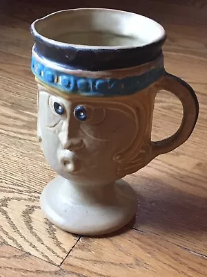 B Welsh Pacific Stoneware Inc.  Pottery Queen Mug Vintage Folk Art 1971  Bennett • $15