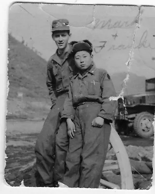 ORIGINAL VINTAGE PHOTO: Korea Men Male Military Jeep Candid Portrait 50s 50's • $4.99