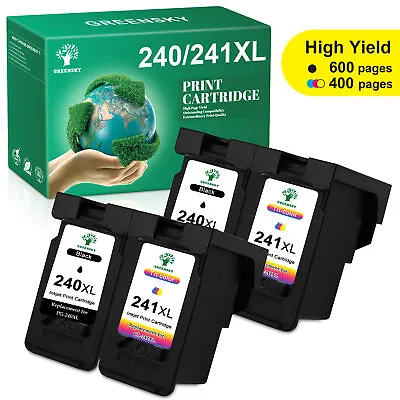 PG-240XL CL-241XL Black Color Ink Fit For Canon PIXMA MG3120 MG2120 MX432 MG2220 • $23.99