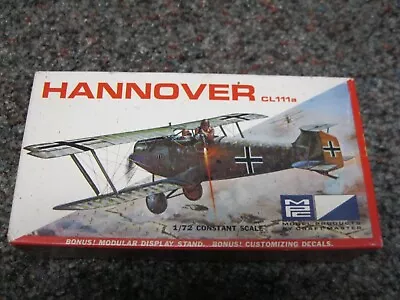 VINTAGE MPC MODEL AIRPLANE KIT HANNOVER CL111a NEW IN BOX 1/72 SCALE #5002-50 • $15