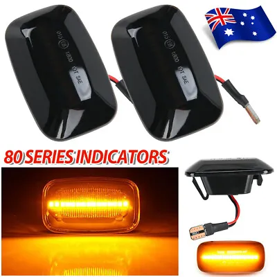 2X Dynamic LED Side Indicator Marker Light Car For Land Cruiser 70 80 100 Series • $21.45