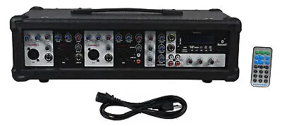 Rockville 800w Powered 4 Channel Mixer/Amplifier W Bluetooth/EQ/Effects • $125