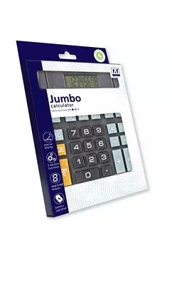 £3.49 • Buy Jumbo Sized Calculator With Pop Up Display Large Button Maths School Homework