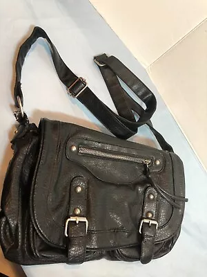 Mossimo Black Faux Leather Purse Handbag #F65 • $19.94