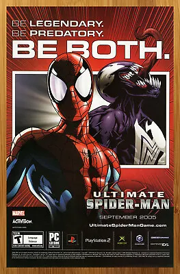£13.25 • Buy 2005 Ultimate Spider-Man PS2 Xbox Gamecube Print Ad/Poster Official Art Venom