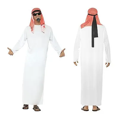 £22.07 • Buy Mens Sheikh Arab Arabian Prince Sahara Fancy Dress Costume Stag Party Outfit