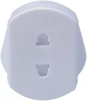 Gadgets Hut UK - 2 Pin To 3 Pin 1A Fuse Adaptor Plug For Shaver/Toothbrush • £5.71