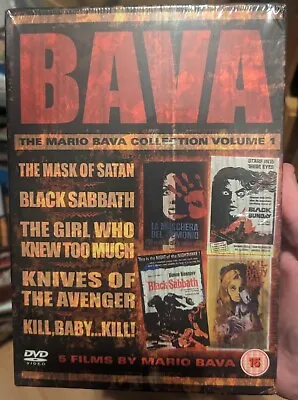 BAVA - The Mario Bava Collection Vol.1 (DVD 2007) 5 DVDs NEW SEALED • £28