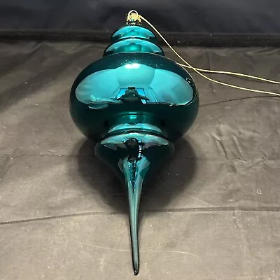 Large Green Dept. 56 Blown Mercury Glass Finial Ornament 10  Mib • $20