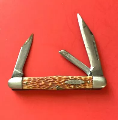 Vintage USA Craftsman #9494 Folding 3 Blade Pocket Knife Good Condition • $0.99