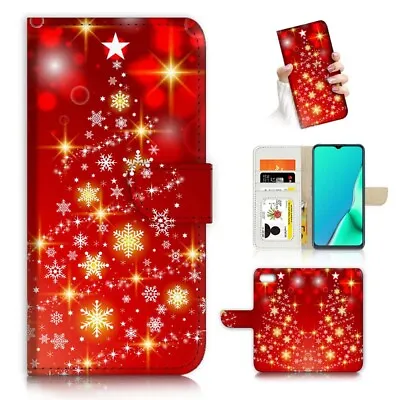 $12.99 • Buy ( For IPhone 6 / 6S ) Wallet Flip Case Cover PB24187 Christmas Tree