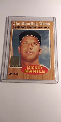 Mickey Mantle 1996 Topps Reprint The Sporting News Reprint Of 1962 Yankees #471 • $4.06