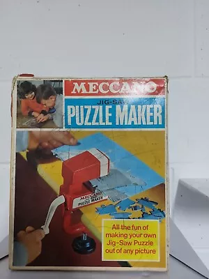 Vintage Meccano Jigsaw Puzzle Maker In Box • £9.99