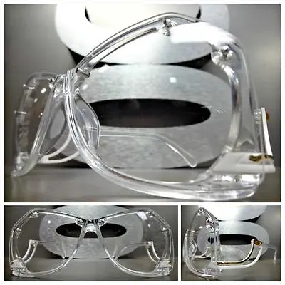 New CLASSIC VINTAGE RETRO Style Clear Lens GLASSES Upside Down Transparent Frame • £18.99