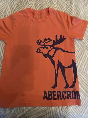 Boys Age 7-8 Years Abercrombie And Fitch Orange Tshirt  • £1.50