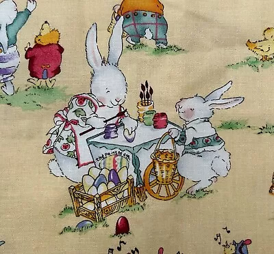 Vintage 'The Painted Egg' By Nicole De Leon For Alexander Henry Easter Fabric • $14.99
