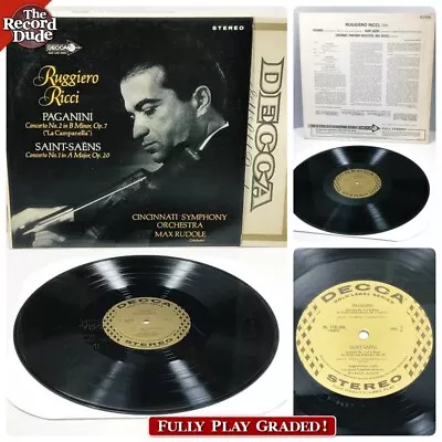 PAGANINI Saint-Saëns RICCI Cincinnati Symphony / Decca DL 710106 NM- Wax HEAR LP • $24