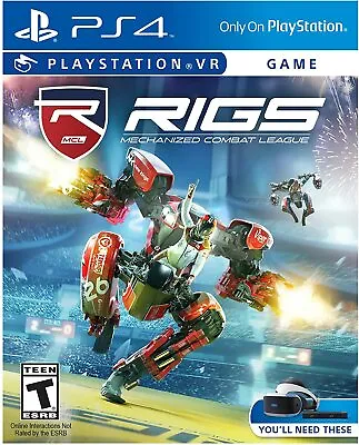 RIGS Mechanized Combat League VR Virtual Reality Game For Sony Playstation 4 PS4 • $85