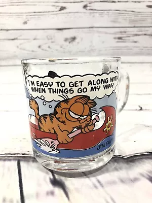 Vintage McDonalds Garfield & Odie Glass Coffee Cup Mug 1978 Anchor Hocking • £19.29