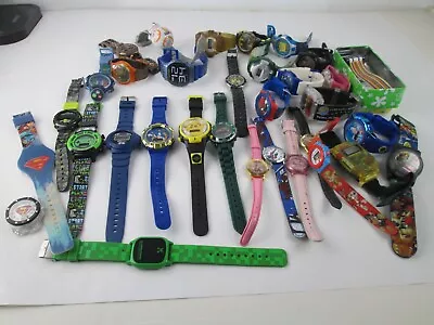 Novelty Wrist Watch Large Lot Of 30- Battery Replacement Or Repair -Untested Kid • $39.99