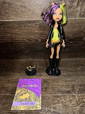 Monster High New Scaremester Clawdeen Wolf Doll W/ Accessories Missing Tablet • $39.99