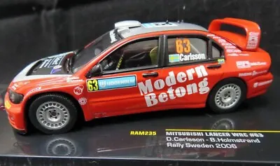 IXO 1/43 Mitsubishi Lancer Evolution EVO IX WRC #63 Rally Sweden 2006 Model Car • $89.95